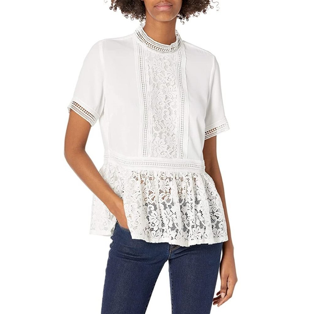 Zara Floral Lace Top